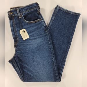 NEW Levi's Premium 70'S High Slim Straight Women's Blue Jeans 31x30 Stretch NWT